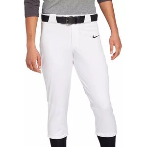 Nike Team Women Size 3XL White Athletic 3/4 Length Vapor Prime Softball Pant NWT
